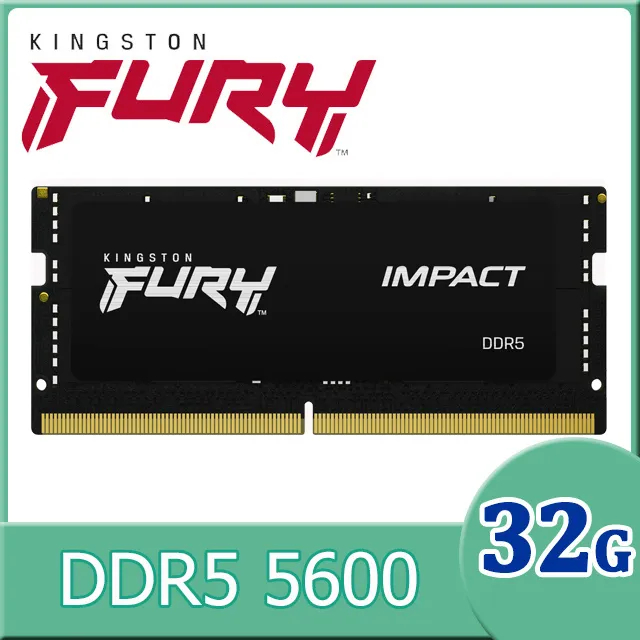 32GB (32GBx1) DDR5 5600MHz SO-DIMM RAM (แรมโน๊ตบุ๊ค) KINGSTON FURY IMPACT (KF556S40IB-32)