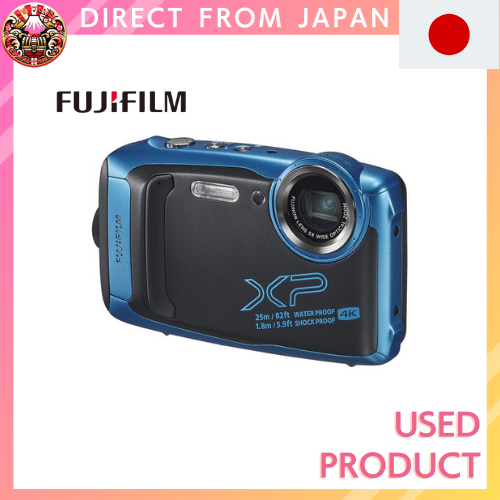 【Used】 FUJIFILM Waterproof Camera XP140 Sky Blue FX-XP140SB【Direct from Japan】