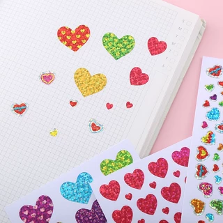 🧡สติกเกอร์หัวใจวิบวับ🧡สติ๊กเกอร์รูปหัวใจ📌ส่งในไทย ✔️sticker งานDIY ปัจฉิม วาเลนไทน์ วันแห่งความรัก