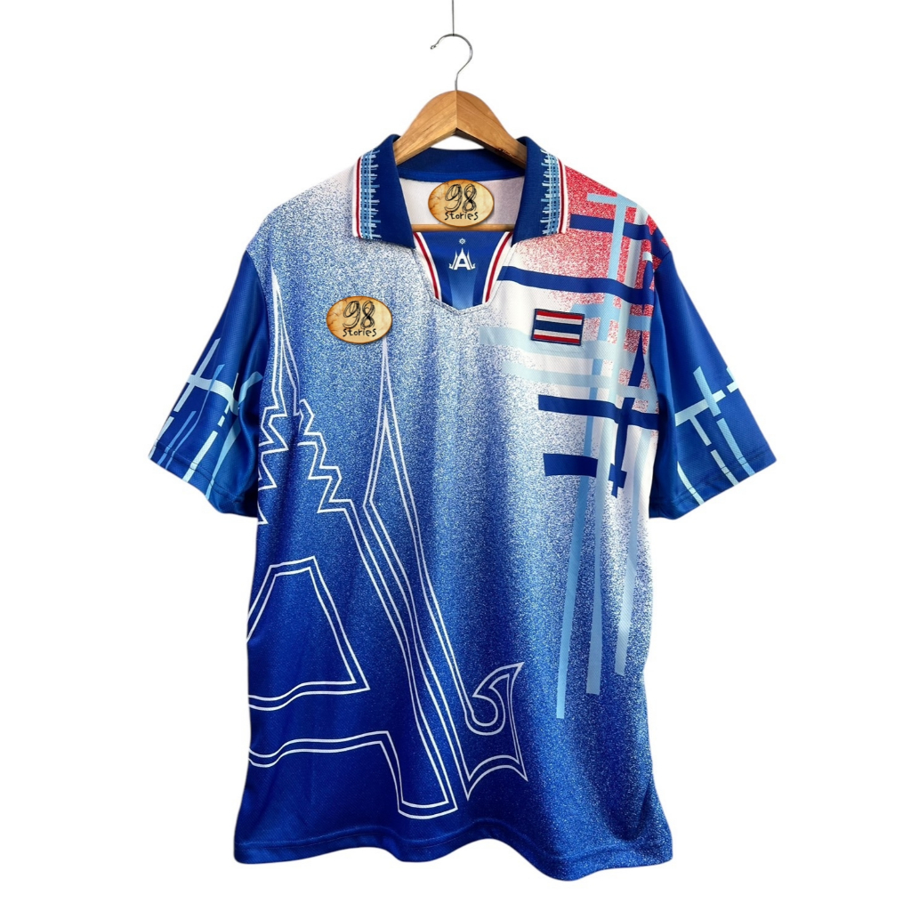 เสื้อบอลย้อนยุค ทีมชาติไทย 1998 เอเชี่ยนเกมส์ครั้งที่13 สีน้ำเงิน