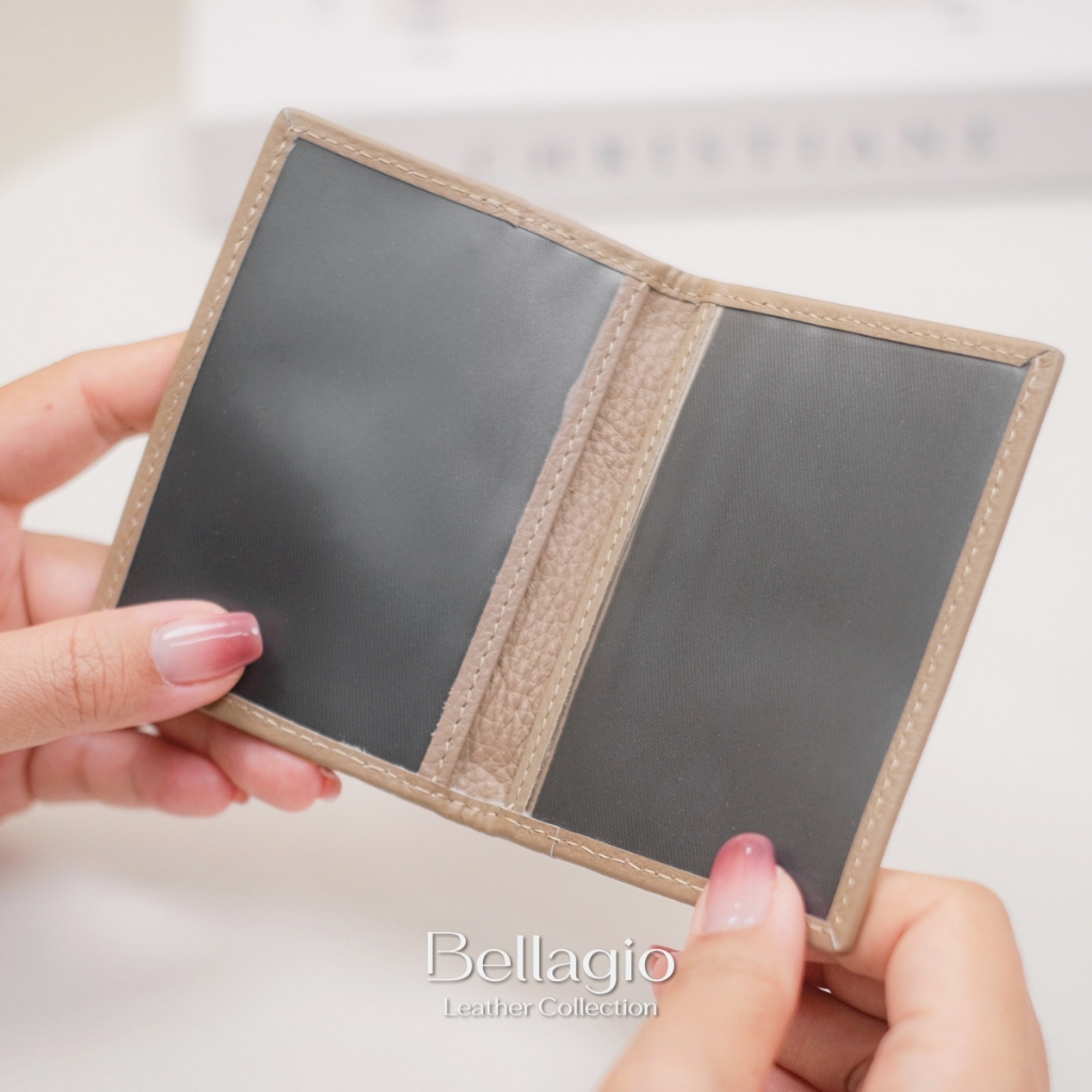 Bellagio รุ่น Mikel Card Holder กระเป๋าใส่บัตรหนังวัวแท้คุณภาพสูง ทรงบางสลิม น้ำหนักเบา พกพาสะดวก