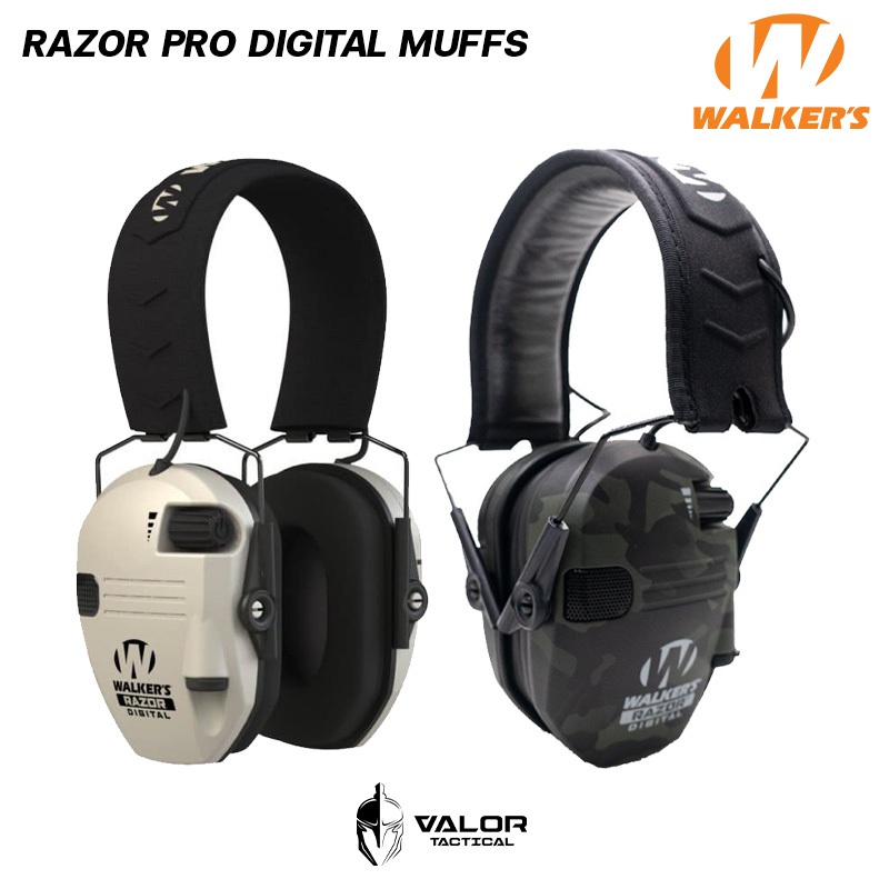 Walker's Razor Pro Digital Muffs หูฟังตัดเสียง แบบครอบหู ป้องกันเสียงดัง 23dB หูฟังดิจิตอล