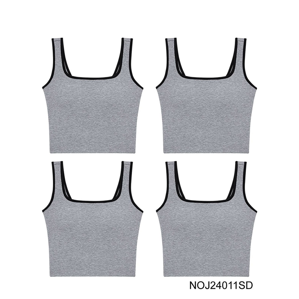 Sabina Bra Tops (Set 4 ชิ้น) [Online Exclusive] Loungewear เสื้อกล้าม รหัส NOJ24011SD - สีเทาเข้ม
