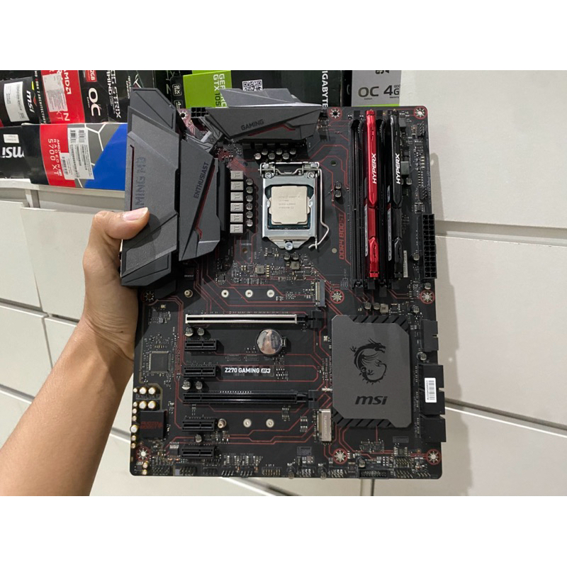 🔰ชุดเมนบอร์ด🔰i7-7700K+Z270 gaming K3+Ram 16GB DDR4 มือสองพร้อมประกอบ
