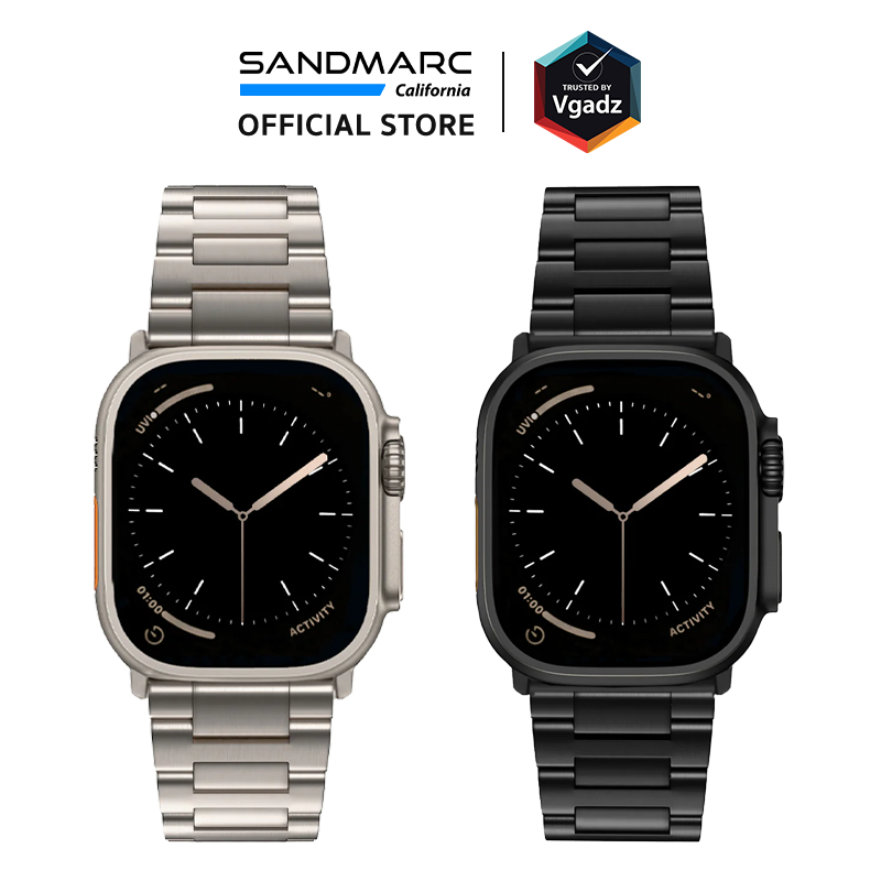 Sandmarc สายนาฬิกาสำหรับ Apple Watch Ultra 1/2 รุ่น Titanium (Grade 2,5)
