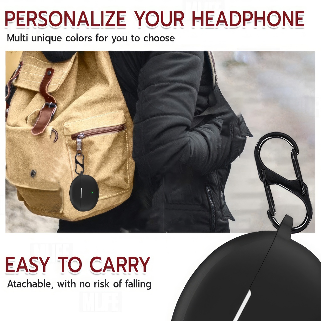 MLIFE - เคส OPPO Enco Air 4 Pro / Enco Air 4 เคสกันรอย เคสหูฟัง สายคล้องคอ หูฟังไร้สาย หูฟังบลูทูธ - Earphone Case Cover - รูปที่ 4