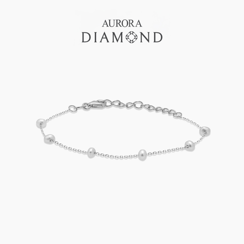 AURORA สร้อยข้อมือมุกเเท้ Bright Pearl Collection DBPL002