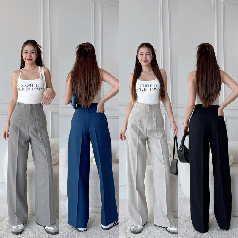 กางเกงกระบอกใหญ่ สีขายดีรุ่น Amma pants ที่ทุกคนต้องมี