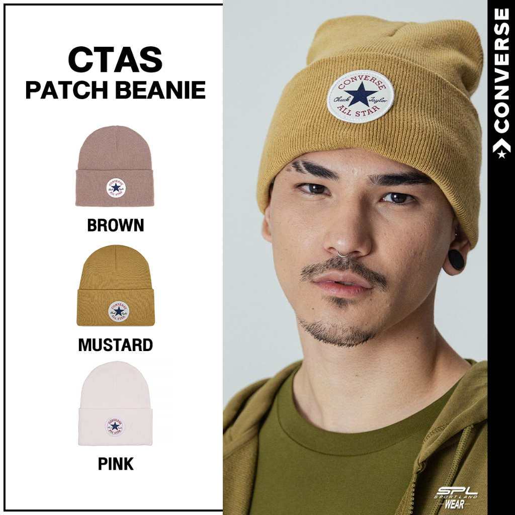 Converse หมวกบีนนี่ CTAS Patch Beanie 1522137BH3BRXX / 1522137BCOGYXX / 1522137BH2CMXX / 1522137AF3REXX / 1522137ACOBKXX
