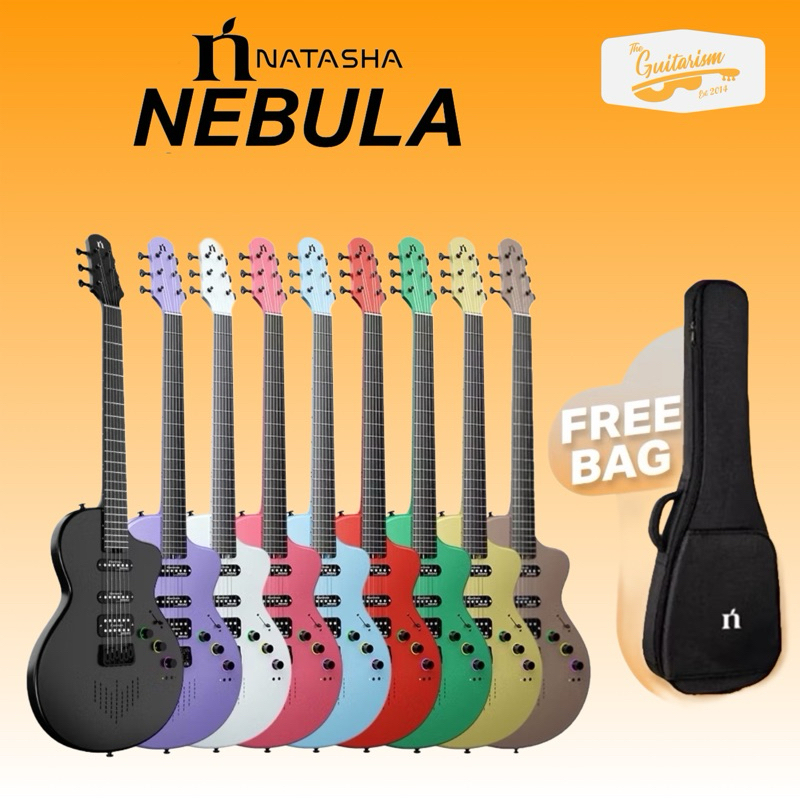 กีตาร์Natasha Nebula Smart Guitar กีตาร์ไฟฟ้า รับประกันศูนย์ 1 ปี