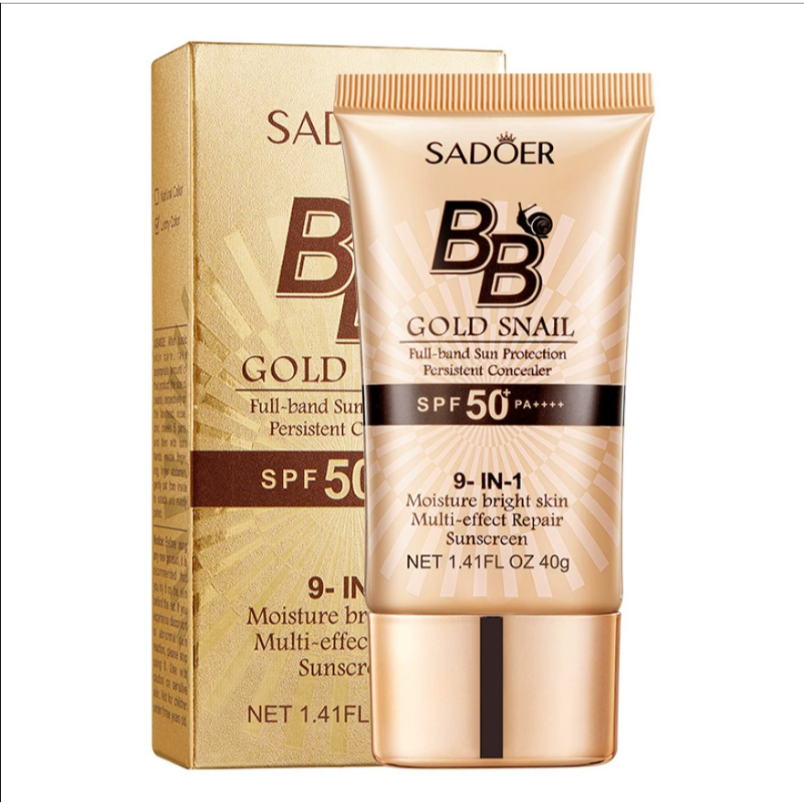 (มีส่งด่วน) SADOER BB GOLD SNAIL Full-band Sun Protection SPF50 PA+++ ครีมกันแดด  40g.