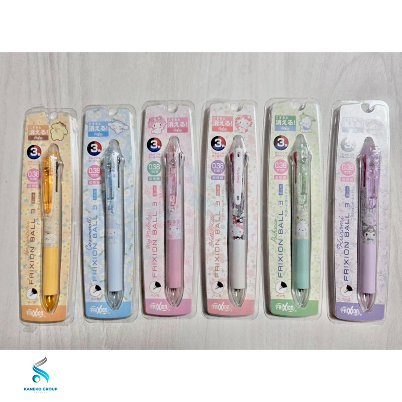 Sanrio ปากกาลบได้ Pilot Frixion 0.38mm 3in1 (ญี่ปุ่นนำเข้า)