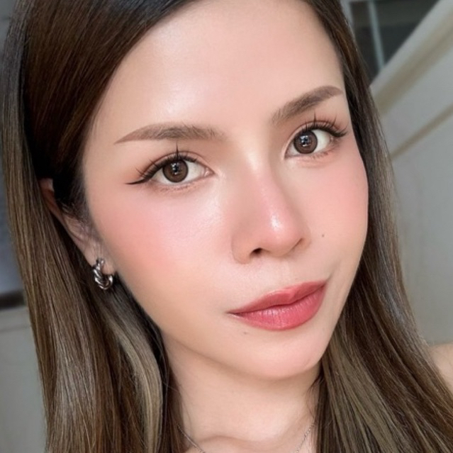 คอนแทคเลนส์ รายเดือน Mini Roxy brown / gray วัสดุ Silicone Hydrogel DIA 14.0 สีธรรมชาติ MAYALENS รูปที่ 4