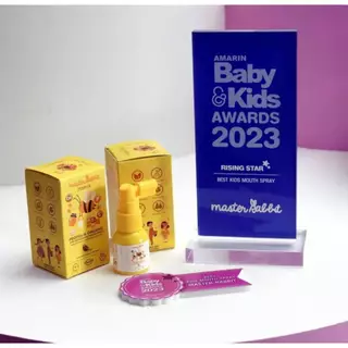 (ส่งด่วน⚡️ไม่มีวันหยุด) สเปรย์พ่นคอ สำหรับเด็ก โพรโพลิส Master Rabbit Propolis โพโพรลิช เด็ก 6 เดือนขึ้นไป