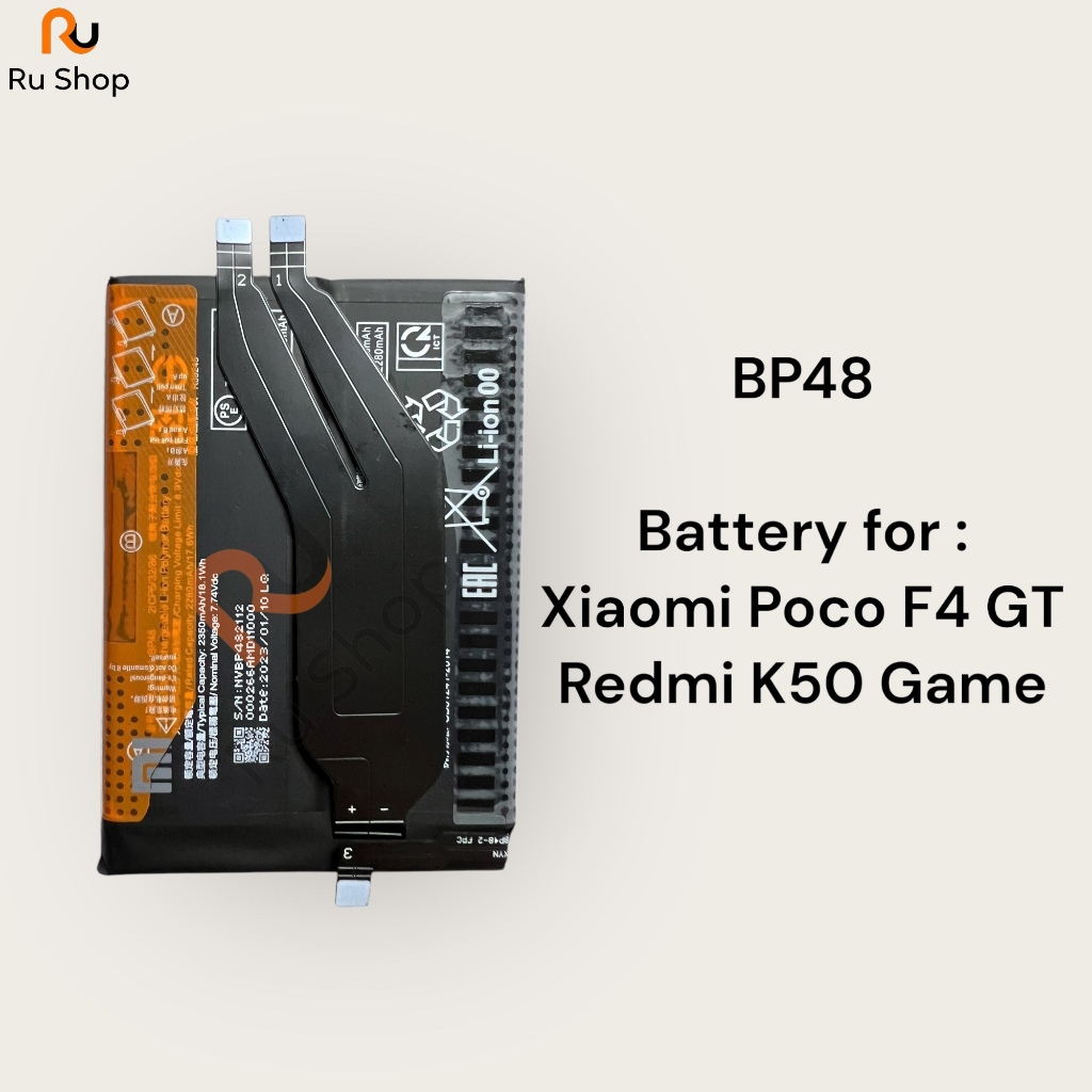 แบตเตอรี่ แท้ Xiaomi Poco F4 GT/ Redmi K50 Game BP48 4700mAh รับประกัน 3 เดือน