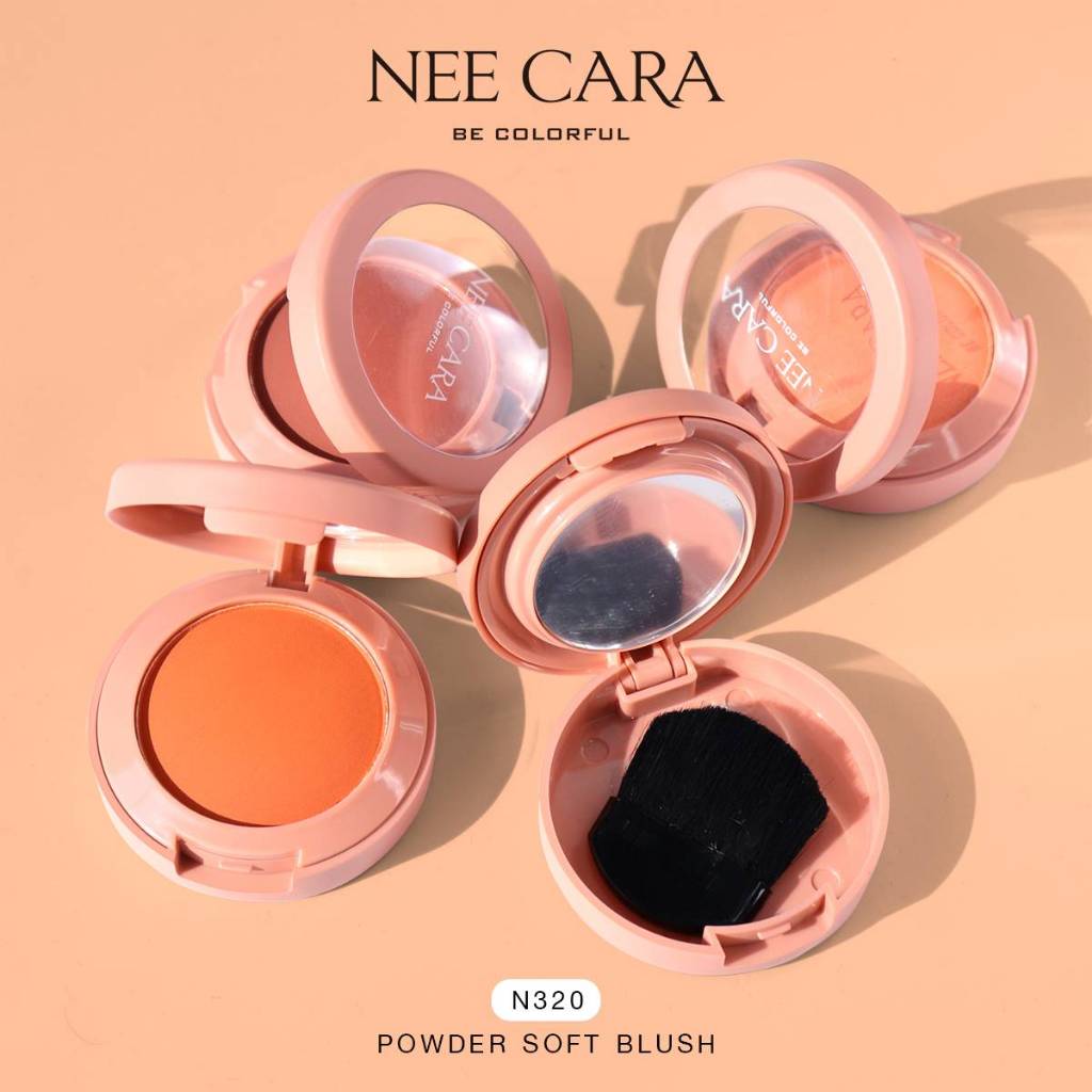 NEE CARA N320 ซอฟท์ บลัช นีคาร่า Nee Cara Powder Soft Blush