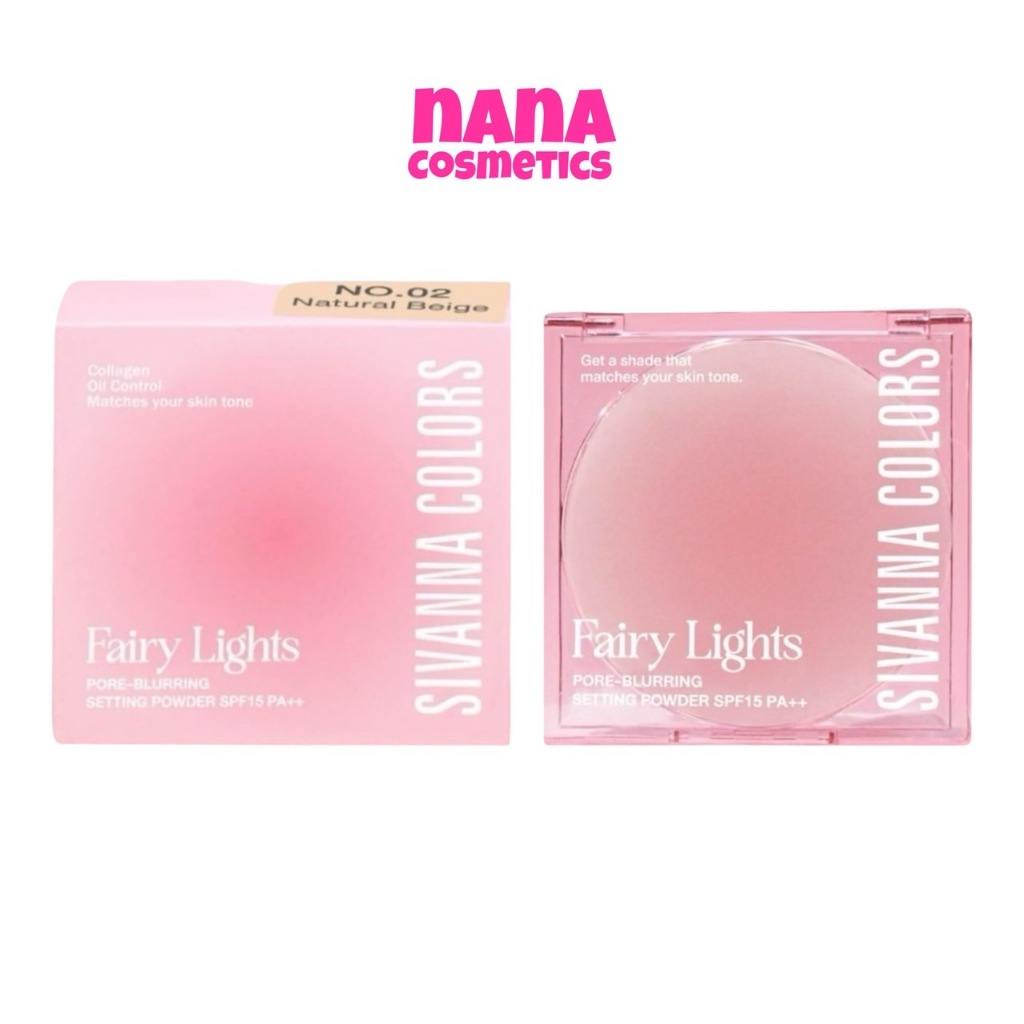 HF708 ซีเวนน่า แฟรี่ ไลท์ส พอร์เบลอริ่ง แป้งเซ็ตผิว Sivanna Colors Fairy Lights Pore-Blurring Settin