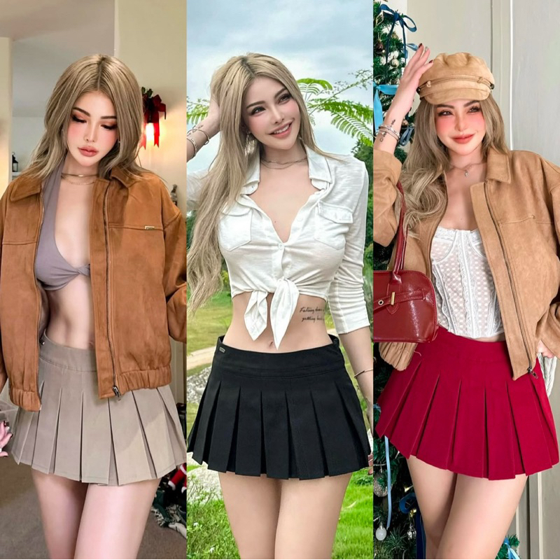 HH711🎄Poppips Mini Skirt (590.-)