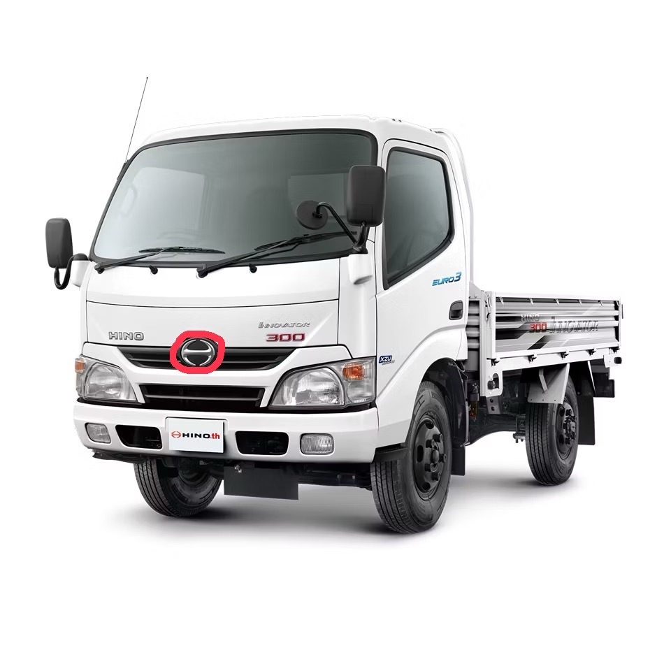 *แท้ศูนย์+ส่งฟรี* โลโก้สมอเงิน สัญลักษณ์ "H" สีเงิน หน้ารถฮีโน่ HINO 300 XZU600R