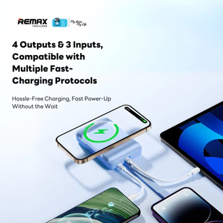 [ CCC ] Remax Wireless Power Bank 10000mAh RPP-30 (N) - พาวเวอร์แบงค์ ชาร์จไร้สาย จอ LED ชาร์จไว 30W