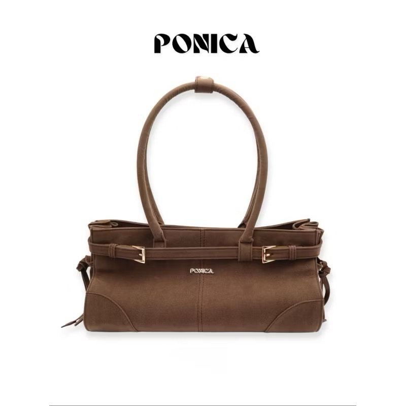 Ponica - Archi bag in suede(สินค้าพร้อมส่ง)