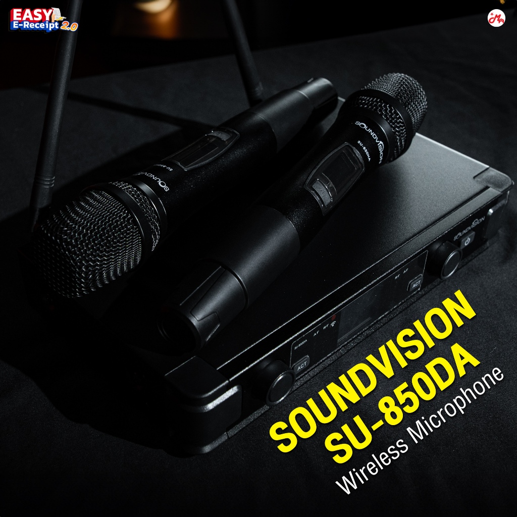 Soundvision SU-850DA ไมโครโฟน Soundvision ไมค์ลอยคู่ SU850DA ย่าน UHF คลื่นความถี่ 694.4 – 702.7 MHz