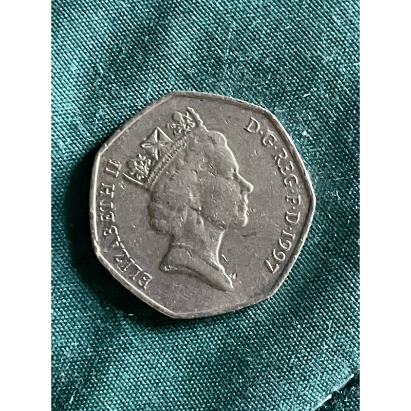 Queen Elizabeth II 1997 Fifty Pence 50p Coin Coin Hunt - Circulated British Coin