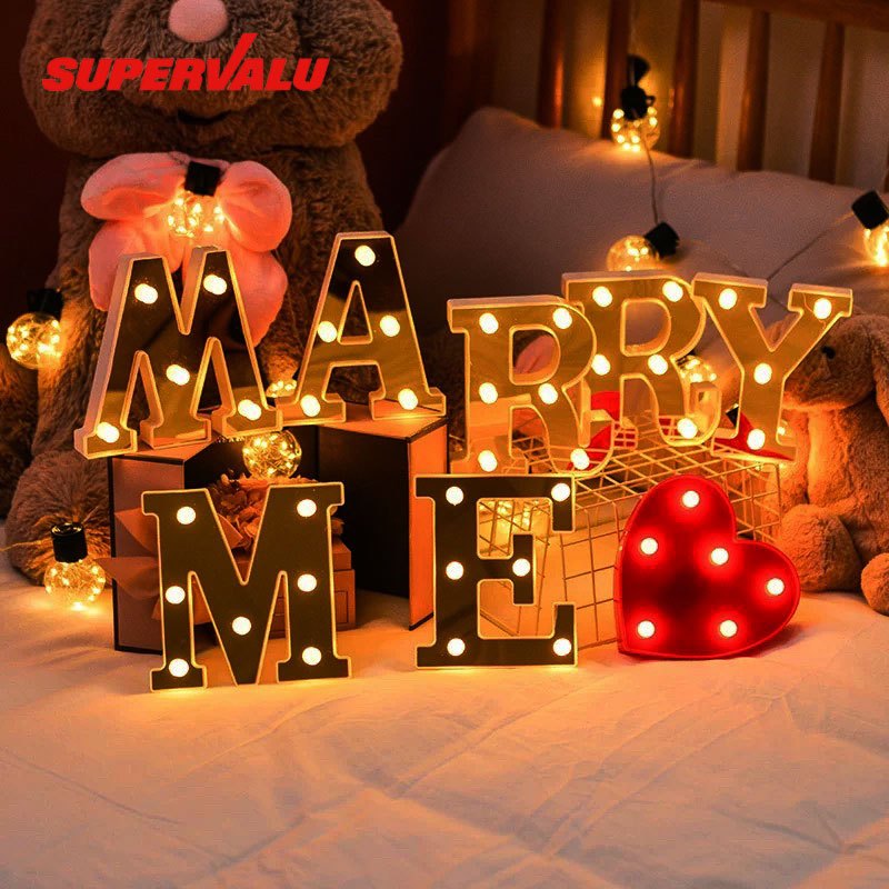 ไฟประดับตกแต่ง DIY LED Light Up Letter A-Z ไฟ ตัวอักษร ภาษาอังกฤษ จัด ปาร์ตี้ มินิมอล