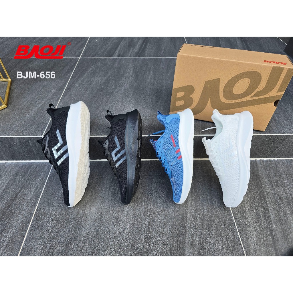**BAOJI** [ลิขสิทธิ์แท้ ตัวแทนขายเอง] (BJM-656) รองเท้าผ้าลำลอง ยืนนานๆเดินนานๆ *ผู้ชาย* ส้นสูง 3.5 ซม. BY MAIZIE