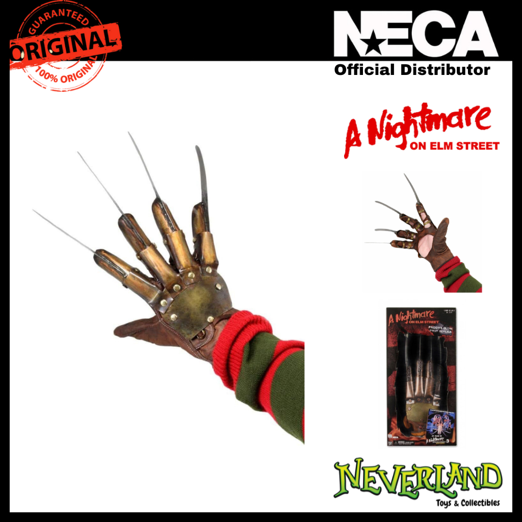 (NECA) Nightmare On Elm Street Freddy Glove Dream Warriors Movie Prop Replica
