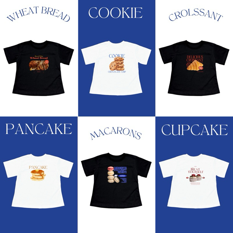 icezii.sutdio เสื้อยืดทรง Baby Tee รุ่น Bakery