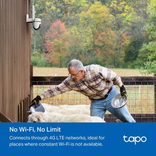 ⚡️กล้องวงจรปิดใส่ซิม 4G⚡️TP-LINK (Tapo C501GW) Outdoor Pan/Tilt 4G LTE Camera กล้องใส่ซิม 1080P Full HD มี AIตรวจจับ