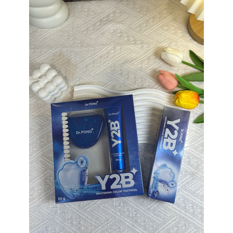 ลด40%ในLIVE🔥แท้💯% Y2B WHITENING COLOR SET (TOOTHPASTE+TOOTH GEL) ยาสีฟันฟอกฟันขาว ลดคราบเหลือง ปากสะ