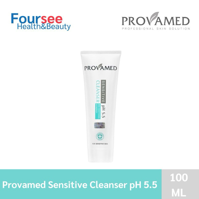 Provamed sensitive cleanser pH5.5 100 ml โปรวาเมด เซนซิทีฟ คลีนเซอร์ เจลล้างหน้า