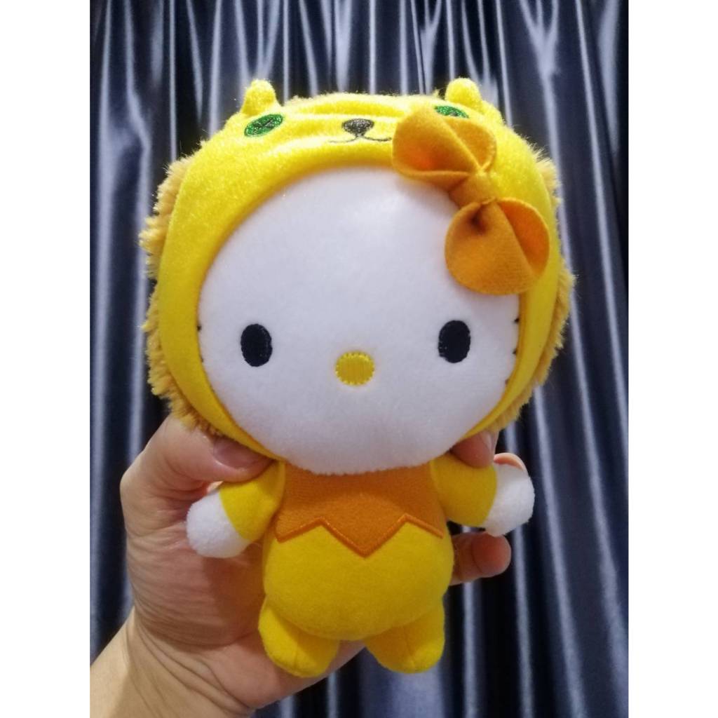 ตุ๊กตาคิตตี้ Hello Kitty Dress as LION COSTUME  Plush Stuffed Doll Soft Toy McDonald ขนาด 7 นิ้ว