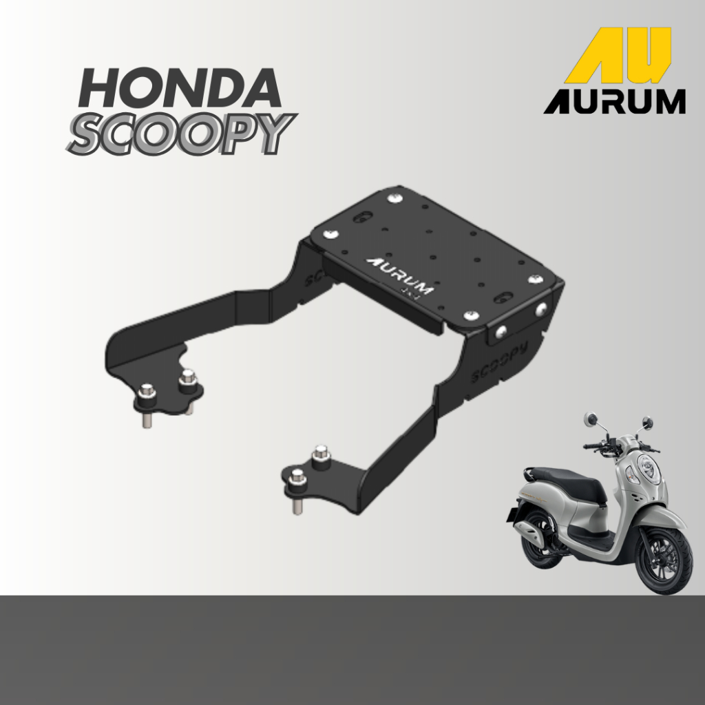 ตะเเกรงท้ายรถมอเตอร์ไซด์ฮอนด้า Scoopy Rack ท้ายรถมอเตอร์ไซค์