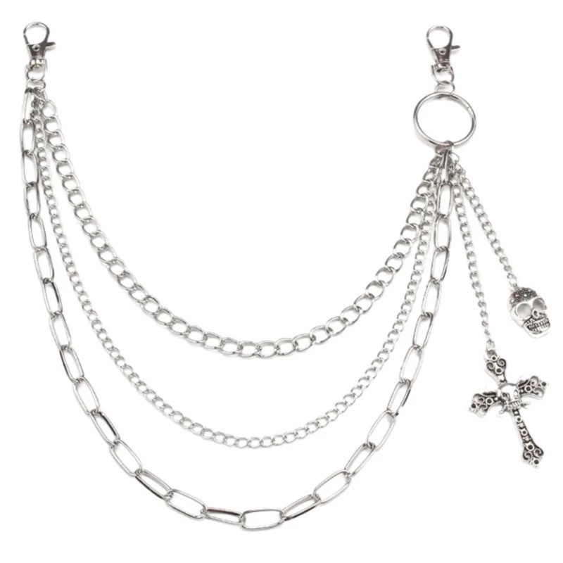 พร้อมส่งทุกรายการ ❣️ รวมโซ่คล้องเข็มขัด  พังค์ ร็อค cover dance แนวสตรีท สำหรับทั้งผู้ชายและผู้หญิง - รูปที่ 4