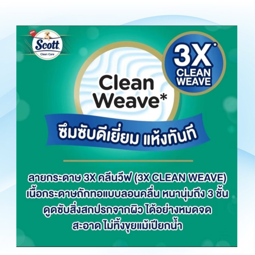 Scott สก๊อตต์ คลีนแคร์ Clean Care 32+8 ลัง 3แพ็ค กระดาษชำระ (ม้วน) - รูปที่ 4