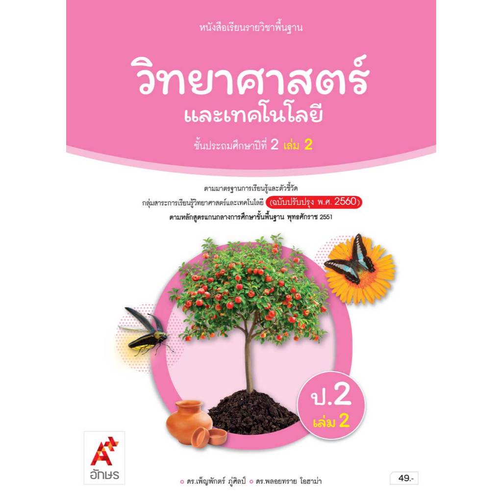 หนังสือเรียน วิทยาศาสตร์และเทคโนโลยี ป.2 เล่ม 2/อจท