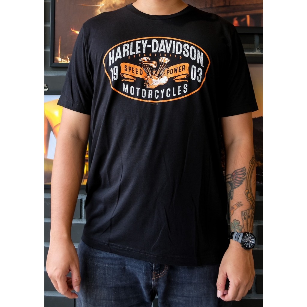 เสื้อยืดลิขสิทธิ์แท้ HARLEY-DAVIDSON OF UBON RATCHATHANI - FOREBEAR