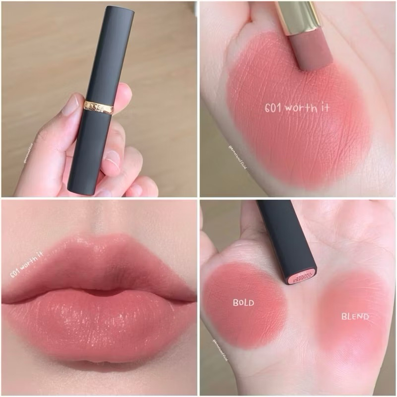 ลิปตัวดังของ ลอรีอัล COLOR RICHE INTENSE VOLUME MATTE  ลิปเนื้อแมทท์เนียนนุ่ม #601 Worth It สีโทนนู้ดแพงตะโกนมากกกก