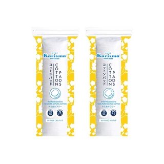 แคริสม่า สำลีแผ่นรีดขอบ 100, 80, 50 แผ่น ซื้อ 1 แถม 1 คละสี