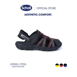 Scholl รองเท้าสกอลล์-มาริโอ้ พริ้นท์ Mario Print รองเท้ารัดส้น สำหรับผู้ชายและผู้หญิง รองเท้าสุขภาพ