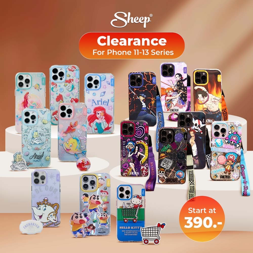 [สินค้าClearance For iPhone11-13 series] เคสสำหรับไอโฟน รวมลายคอลเลคชั่น ลิขสิทธิ์แท้ ของแถม Strap/Griptok เคสกันกระแทก