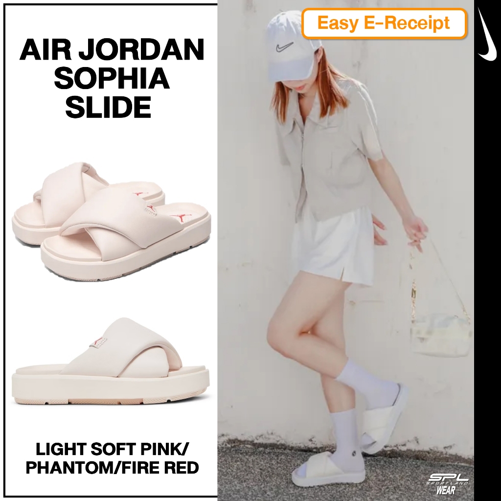Nike ไนกี้ รองเท้าแตะ W Jordan Sophia Slide Light Soft Pink DO8863-660 (3200)