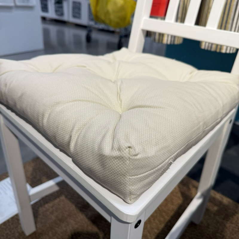 เบาะรองเก้าอี้ สีเบจ 40/35x38x7 ซม.MALINDA