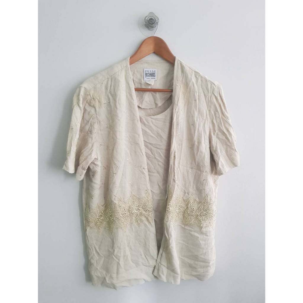 BRB-009เสื้อคอตตอนเรย่อน 2in1 R&M งาน U.S.A. 46/25