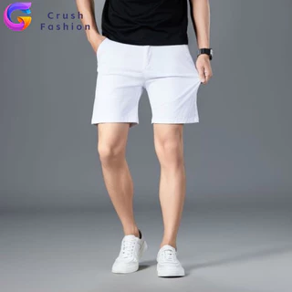 Crush กางเกงขาสั้นผู้ชาย ชิโน่ รุ่น (ยอดนิยม) กางเกงขาสั้นชาย ผ้ายืด ทรงเท่