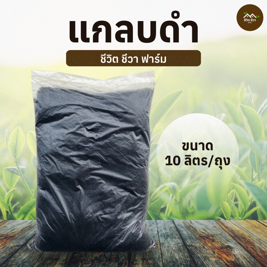 แกลบดำ ขี้เถ้าแกลบ แกลบเผา คุณภาพดี ขนาด 10 ลิตร 2.5 กิโลกรัม