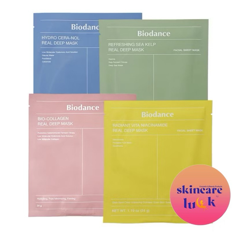 💖แท้ส่งไวมาก💖 BIODANCE Bio-Collagen / Hydro Cera-nol / Radiant Vita / Refresh Real Deep Mask Sheet แ
